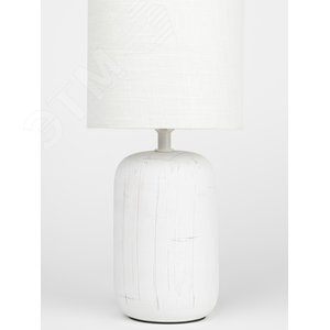 Лампа настольная Ramona 7041-501 1 х Е14 40 Вт керамика белая с абажуром - фото 2