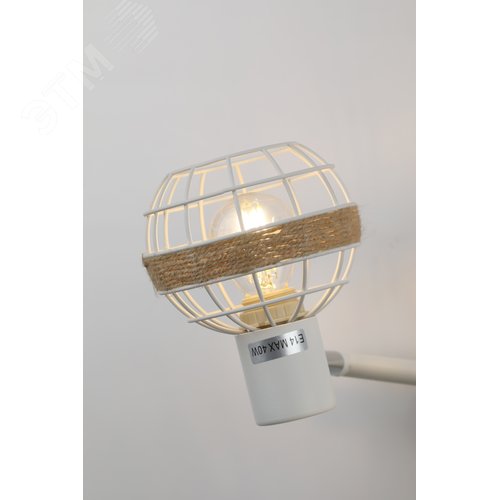 Светильник настенно-потолочный спот поворотный 2xE14 40Вт 7034-702 Anselma - фото 8