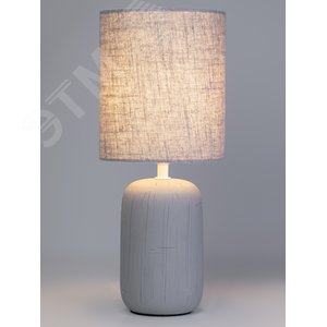 Лампа настольная Ramona 7041-502 1 х Е14 40 Вт керамика серая с абажуром - фото 2