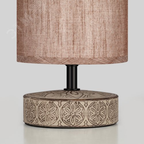 Лампа настольная Eleanor 7070-502 1 х Е14 40 Вт керамика кофейная - фото 4