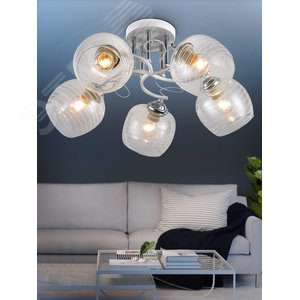 Люстра Estefany 9131-305 5 х Е27 40 Вт модерн - фото 2