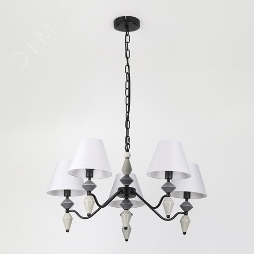 Люстра 5хЕ14 40Вт классика 2096-305 Alisia - фото 4