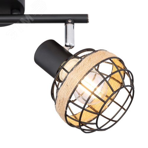 Светильник настенно-потолочный спот поворотный 2хE14 40Вт 7033-702 Fedora - фото 4