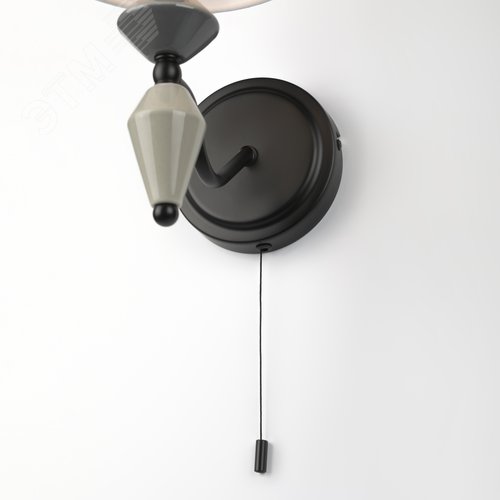 Бра светильник с выключателем 1хЕ14 40Вт классика 2096-401 Alisia - фото 7