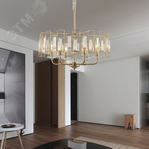 Люстра 6хЕ14 40Вт 1028-206 хрусталь классика Waltraud - фото 3