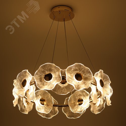 Люстра светодиодная LED 30Вт 3000K 6135-101 Shannon дизайн - фото 8