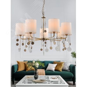 Люстра Ellie 2085-307 7 х Е14 40 Вт классика - фото 3