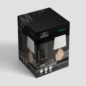 Лампа настольная Chimera 7072-503 1 х Е14 40 Вт керамика светлое дерево - фото 2