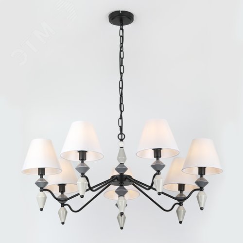 Люстра 7хЕ14 40Вт классика 2096-307 Alisia - фото 3