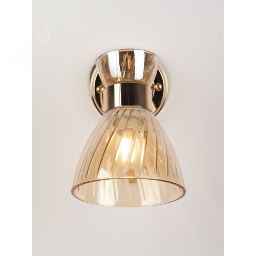 Светильник настенный (бра) с выключателем Victoria 9183-401 1 х Е27 60 Вт модерн - фото 8