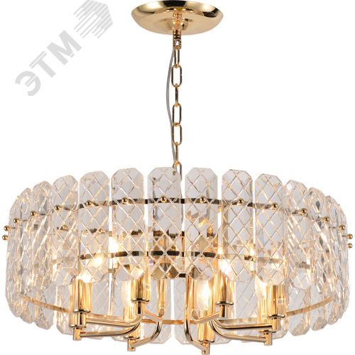 Люстра Sylvia 1049-308 8 х Е14 40 Вт хрусталь - фото 1