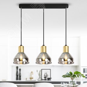 Светильник подвесной (подвес) Kassandra 3118-303 3 х Е14 40 Вт модерн потолочный - фото 3