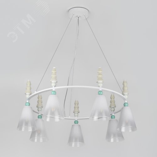 Люстра 7хЕ27 60Вт 4146-307 Cataleya дизайн - фото 4