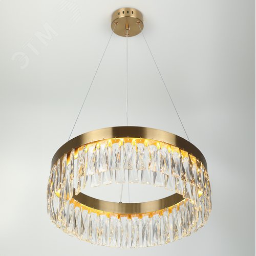 Люстра cветодиодная 28 Вт 3000 К хрусталь Rivoli Mary 6129-101 - фото 5