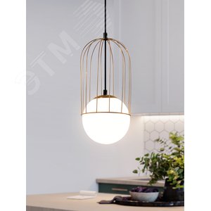 Светильник подвесной (подвес) Bethany 4107-201 1 х Е14 40 Вт дизайн потолочный шар - фото 3