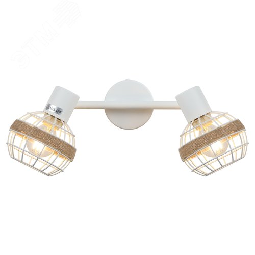 Светильник настенно-потолочный спот поворотный 2xE14 40Вт 7034-702 Anselma - фото 4