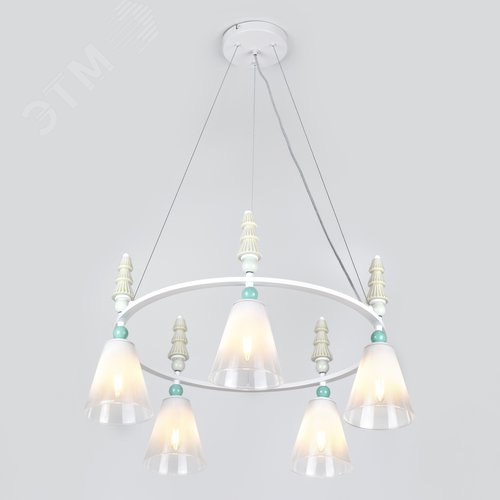 Люстра 5хЕ27 60Вт 4146-305 Cataleya дизайн - фото 4