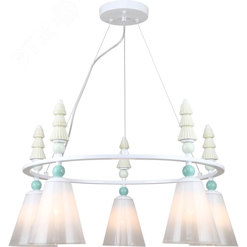 Люстра 5хЕ27 60Вт 4146-305 Cataleya дизайн - фото 1