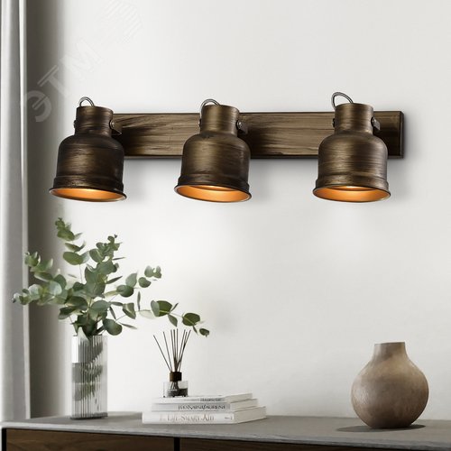 Светильник настенно-потолочный спот Inessa 7035-703 3 х Е27 40 Вт поворотный - фото 6