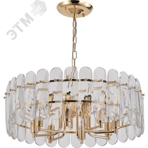 Люстра 8хЕ14 40Вт 1044-308 хрусталь Janice - фото 2