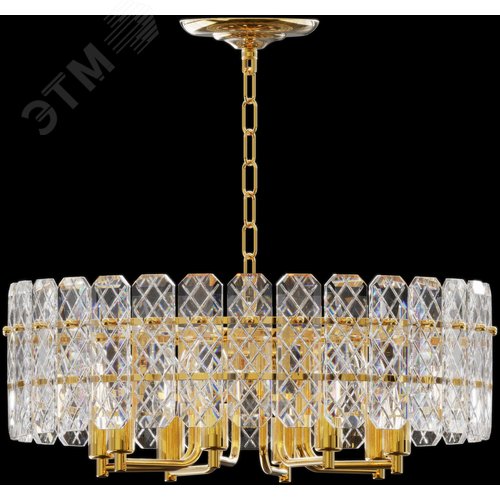 Люстра Sylvia 1049-308 8 х Е14 40 Вт хрусталь - фото 2