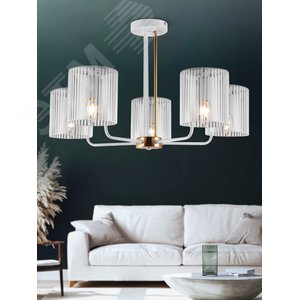 Люстра Evonne 2088-305 5 х Е14 40 Вт классика - фото 2