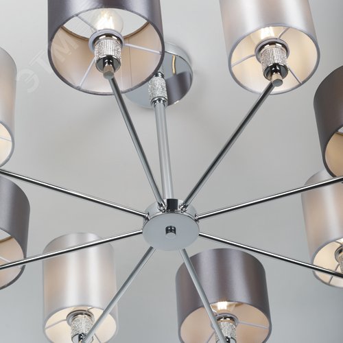 Люстра Ebony 2081-308 8 х Е14 40 Вт классика - фото 8