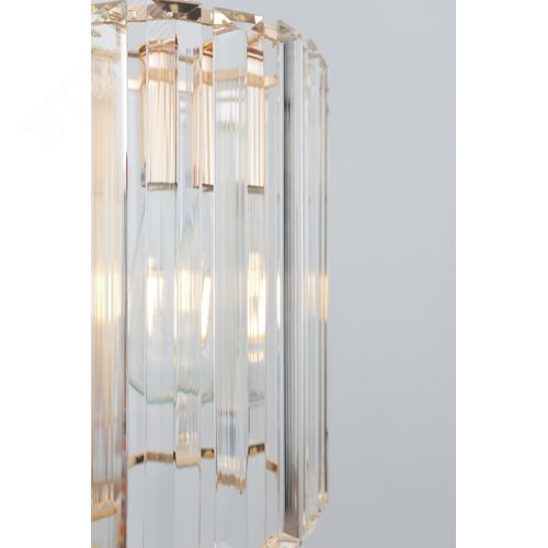 Светильник подвесной 1 х Е27 40Вт 1052-201 хрусталь Suzanne - фото 8