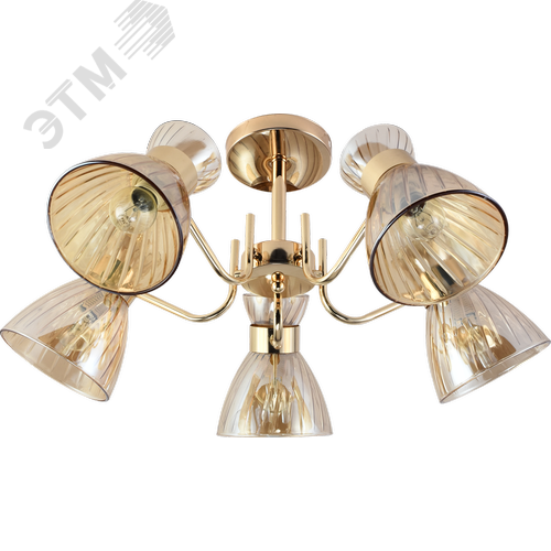 Люстра 5хЕ27 60 Вт модерн Rivoli Victoria 9183-305 - фото 2