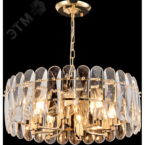 Люстра 8хЕ14 40Вт 1044-308 хрусталь Janice - фото 3