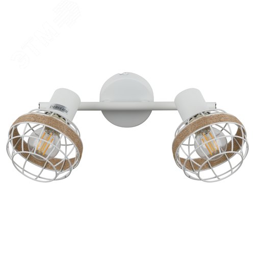 Светильник настенно-потолочный спот поворотный 2xE14 40Вт 7034-702 Anselma - фото 2