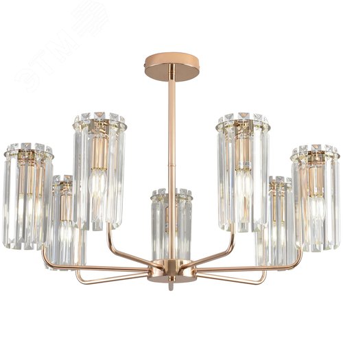 Люстра Zoe 1064-305 5хЕ14 40 Вт хрусталь - фото 2