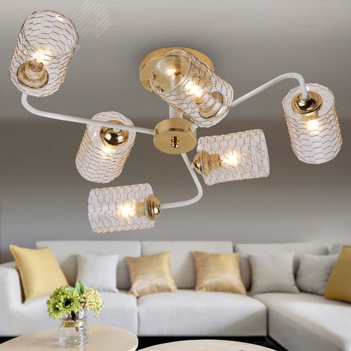 Люстра Tristessa 3132-306 6 х Е27 40 Вт модерн - фото 8