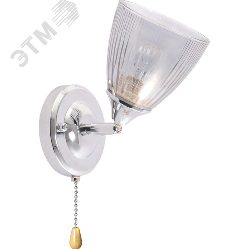 Бра светильник настенный с выключателем 1хЕ27 60Вт модерн 9179-401 Francheska - фото 2