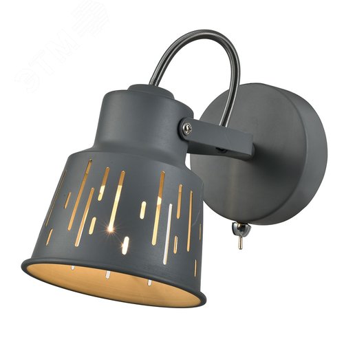 Светильник настенно-потолочный спот Kalma 7059-701 1 х Е27 40 Вт поворотный с выключателем - фото 1