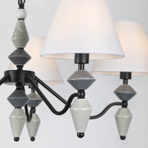 Люстра 5хЕ14 40Вт классика 2096-305 Alisia - фото 8