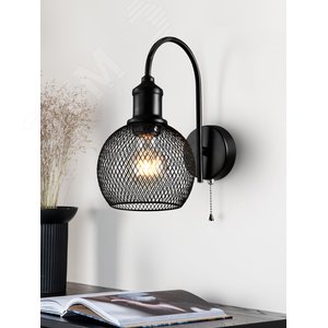 Бра светильник Rebeca 5096-401 настенный 1 х Е27 40 Вт лофт - кантри с выключателем - фото 2