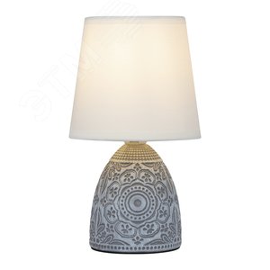 Настольная лампа Debora D7045-502 1 * Е14 40 Вт керамика синяя с абажуром