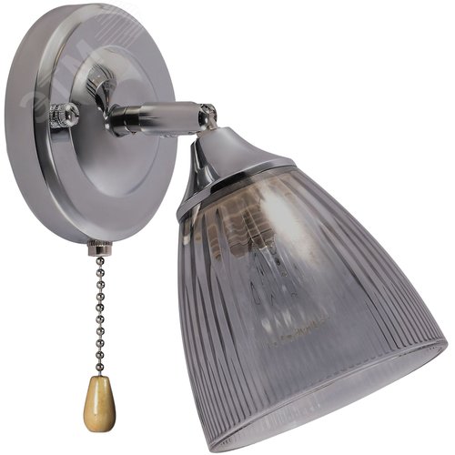 Бра светильник настенный с выключателем 1хЕ27 60Вт модерн 9179-401 Francheska - фото 4