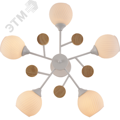 Люстра 5хЕ27 60Вт модерн 9180-305 Chiara - фото 3