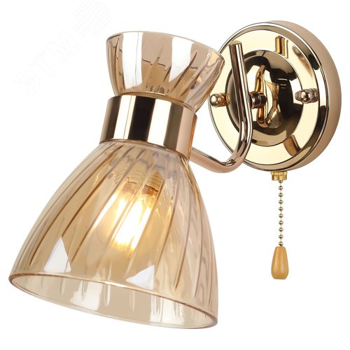 Светильник настенный (бра) с выключателем Victoria 9183-401 1 х Е27 60 Вт модерн - фото 1