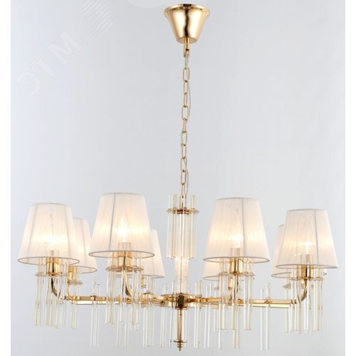 Люстра Lilith 1039-308 8 х Е14 40 Вт хрусталь - фото 2