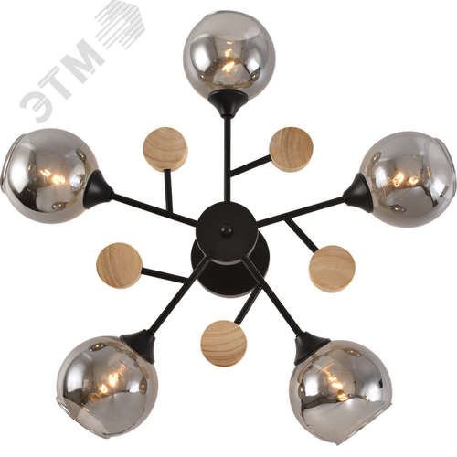 Люстра 5хЕ27 60Вт модерн 9181-305 Elouisa - фото 3