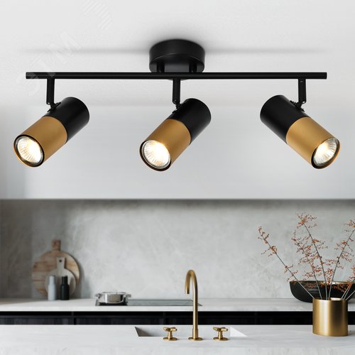 Светильник настенно-потолочный спот поворотный 3хGU10 15Вт 7073-703 Belladonna - фото 4