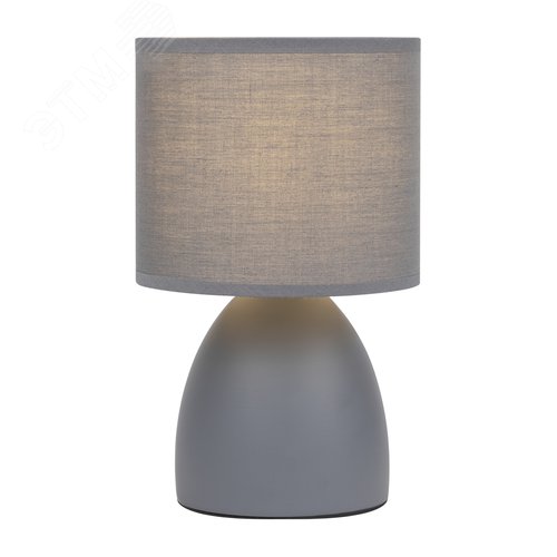 Лампа настольная Nadine 7042-501 1 х Е14 40 Вт керамика серая с абажуром - фото 2