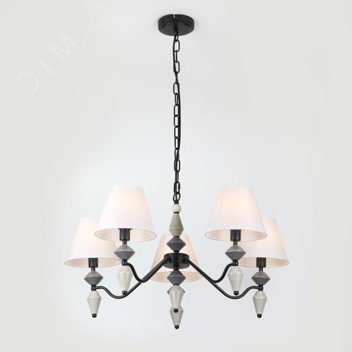 Люстра 5хЕ14 40Вт классика 2096-305 Alisia - фото 3