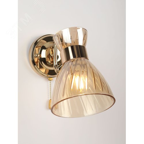 Светильник настенный (бра) с выключателем Victoria 9183-401 1 х Е27 60 Вт модерн - фото 10