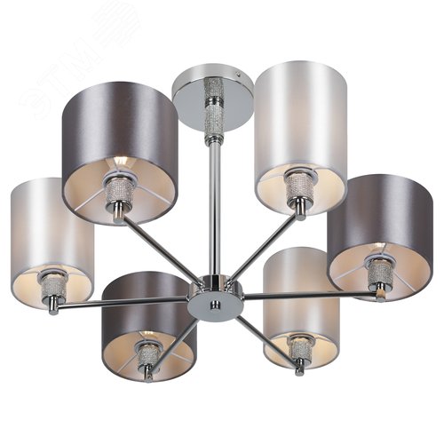 Люстра Ebony 2081-306 6 х Е14 40 Вт классика - фото 4