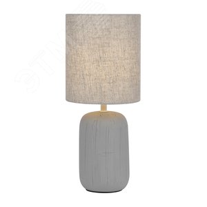 Лампа настольная Ramona 7041-502 1 х Е14 40 Вт керамика серая с абажуром - фото 5