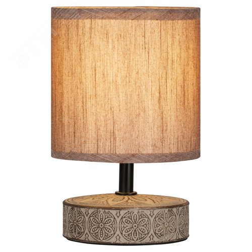 Лампа настольная Eleanor 7070-502 1 х Е14 40 Вт керамика кофейная - фото 1